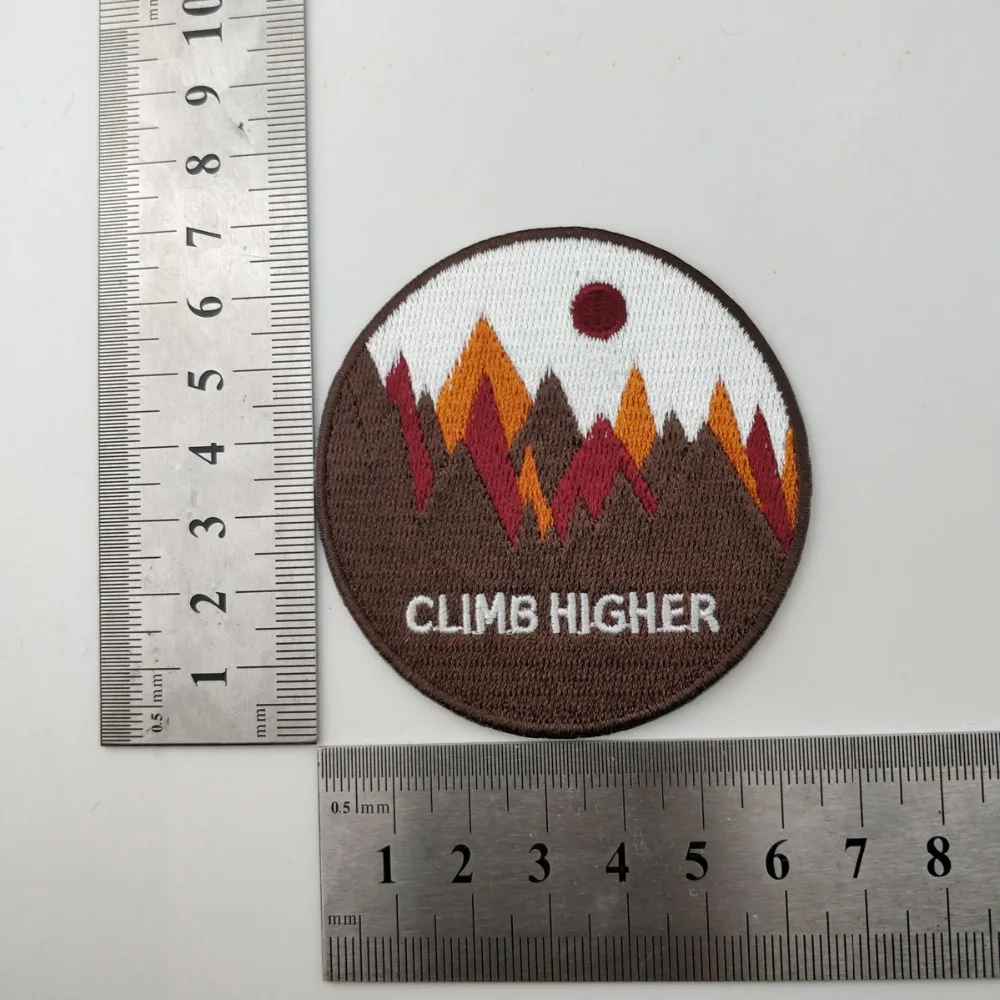 10 PCS Circular front biker patch custom rider rocker patches pinup DIY size cool embroidery patch clothing application stickers (2)