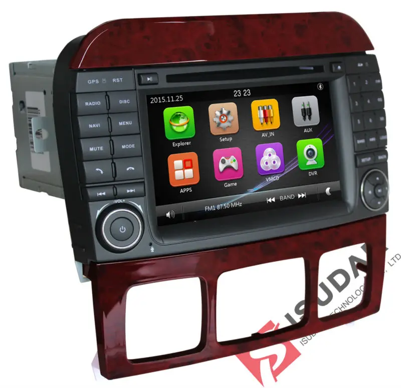 Top Isudar Car Multimedia Player 2 Din Car Radio GPS For Mercedes/Benz/S280/S320/S350/S400/S500/W220/W215/C Class S Class Canbus DVR 12