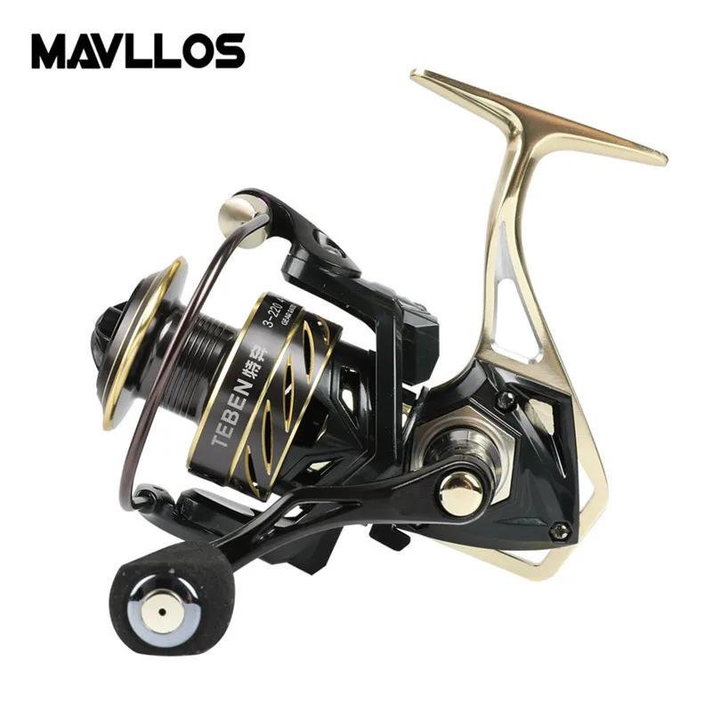 

Mavllos Metal Saltwater Spinning Reel 10BB Speed Ratio 5.2:1 Max Drag Force 20kg Left/Right Hand Carp Fishing Reel