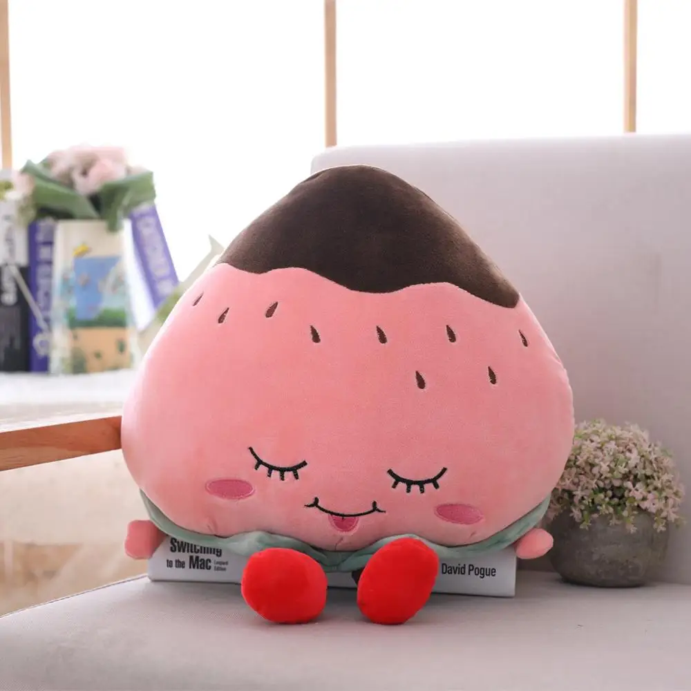 35 70 см Kawaii арбуз и клубника Плюшевые Растительные Игрушки Мультяшные милые