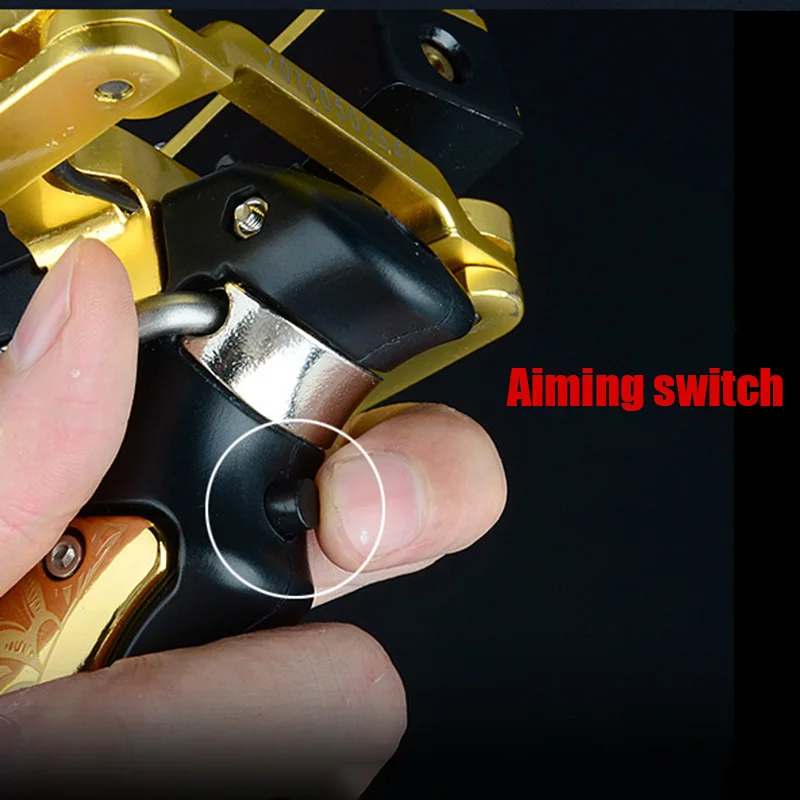 Professional Red Laser Slingshot Powerful Fishing Catapult Bow Stainless Steel  Slingshot Outdoor Hunting Tool Accessories (4)