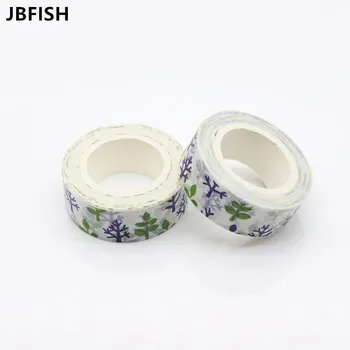 

JBFISH Japanese Paper Natural Flower Washi Tape Paper Masking Tapes Adhesive Tapes Stickers Decorative Stationery Tape 2272