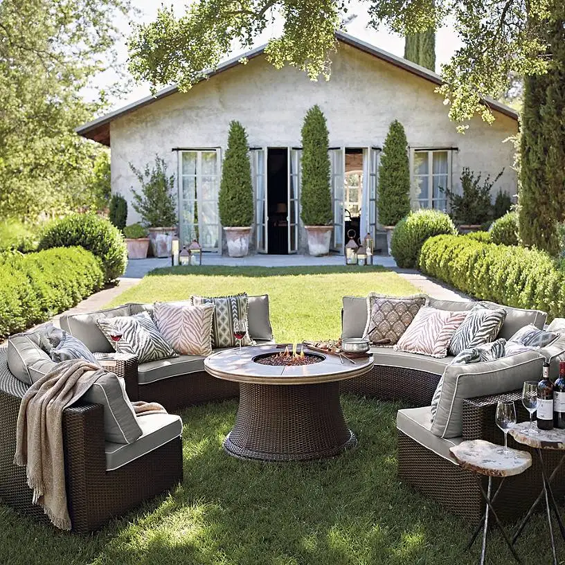 Sigma Deep seating outdoor modern furniture rattan sleeper sofasin