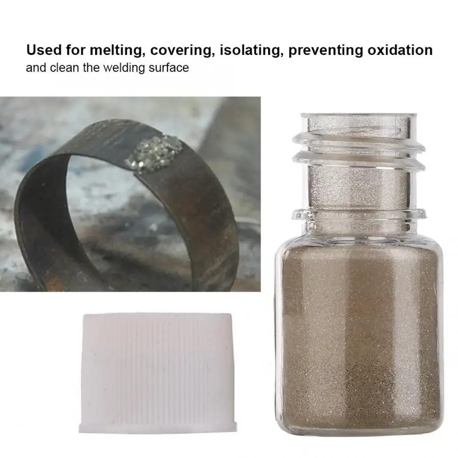 10g Silver Brazing Powder Resistant to Low Temperature Soldering Paste Jewelry Making Processing Weld Melt flux for Jewelers | Украшения и