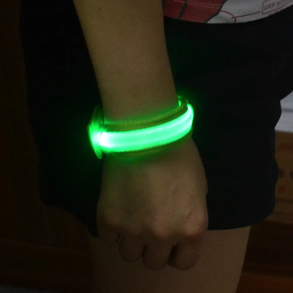LED Flashing Wrist Band Bracelet Arm Band Belt Light Up Dance Party
