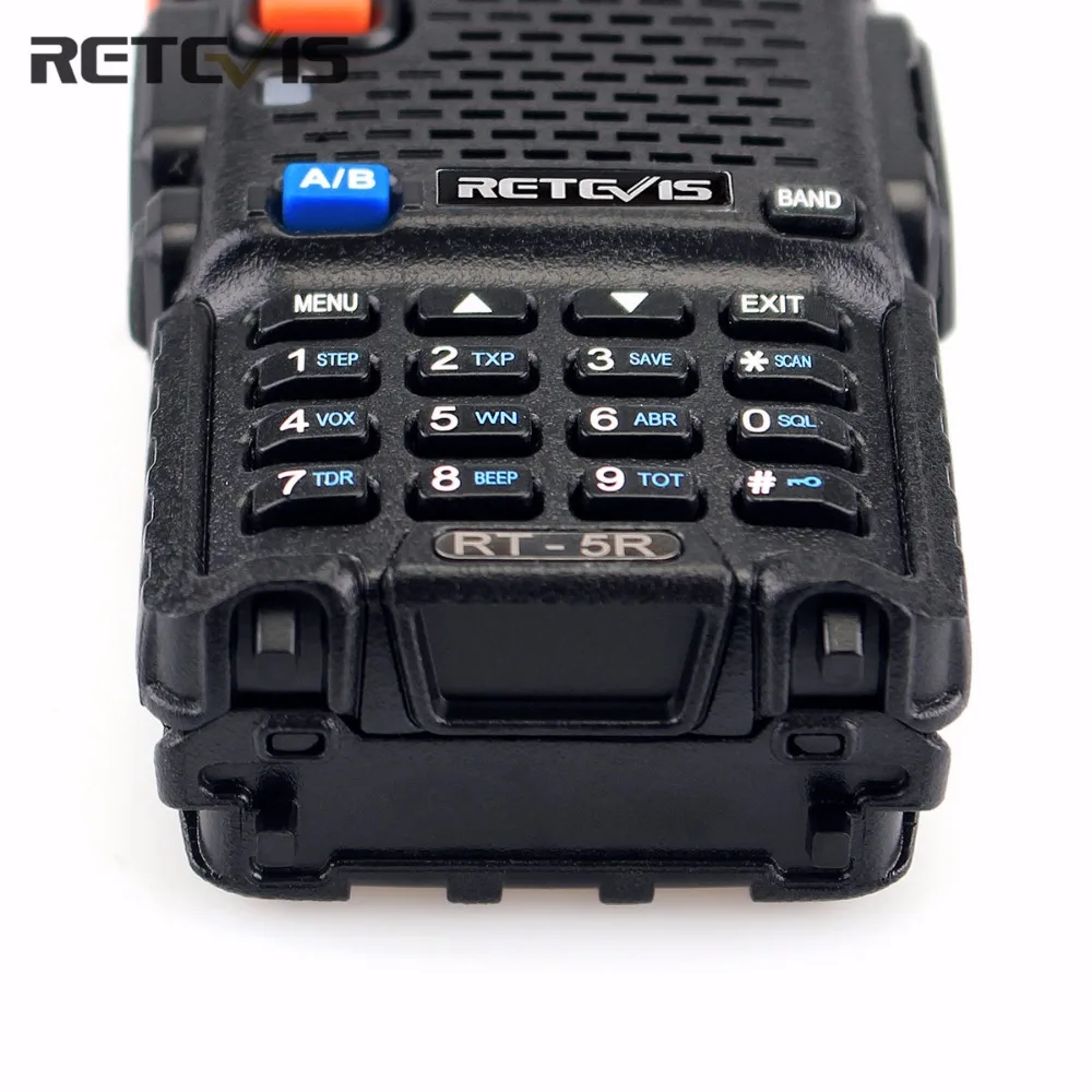 2Pcs Handheld Transceiver Retevis RT5R Walkie Talkie 5W Scan VHF/UHF Frequency Portable Two Way Radio Communicator Tool 