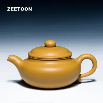 

270cc Authentic Yixing Teapot Master Handmade Chinese Health Care Purple Clay Kung Fu Tea Set Antique Fanggu Tea Pot Fang Gu Pot