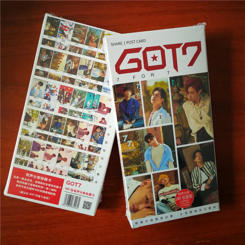 

Youpop KPOP GOT7 7for7 New Album 7 For 7 You Are Mark JB 30 Postcards 30 Small 120 Stickers K-POP Photo Cards Share Post Cards