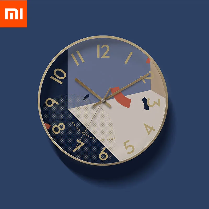 

Xiaomi Mijia Yuihome Decor Wall Clock Art Geometric Patterns Home Mute Clock for Mi Smart Home