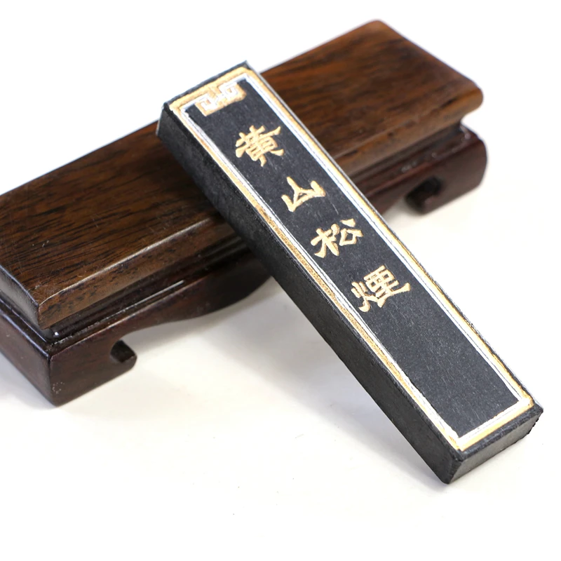 

Pine Soot Drawing Ink Stick Chinese Traditional Painting Treasures Calligraphy Writing Ink Block Water Grinding Solid Inker