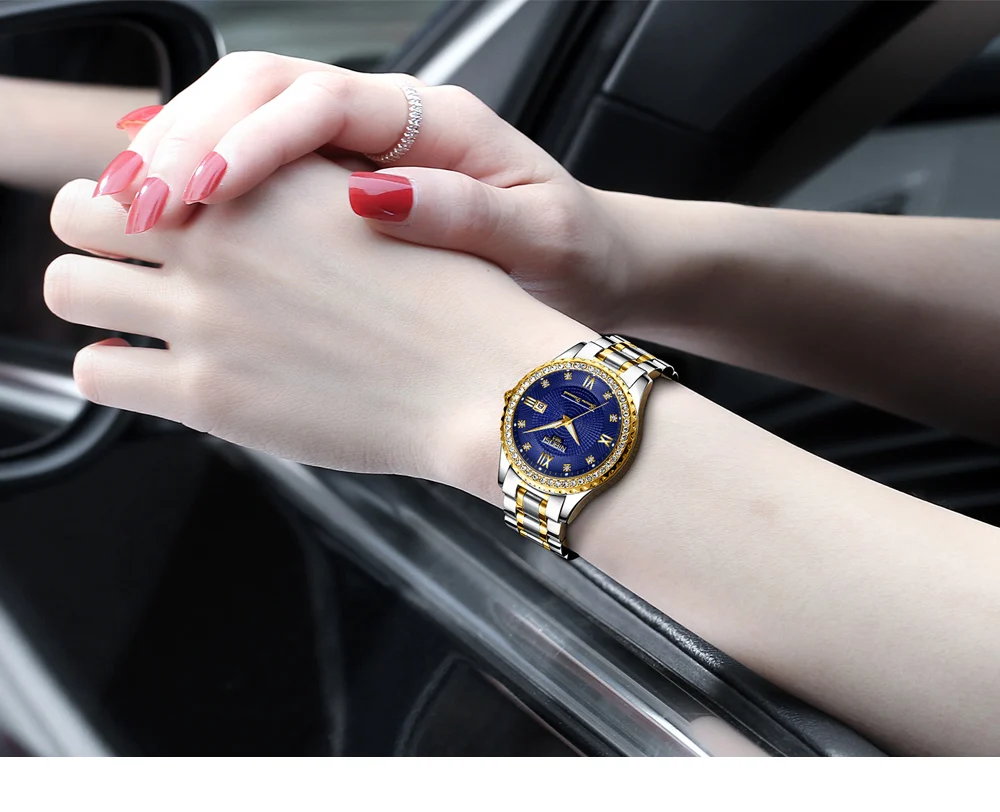 Relogio Feminino NIBOSI Brand Luxury Women's Watches Stainless Steel Lady Watches 2018 With Crystal Quartz Watches Women Gold    (14)