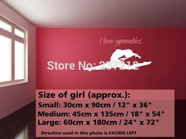 I-love-gymnastics-dance-room-gymnastics-room-beautiful-wall-stickers-decals-Free-shipping (2)