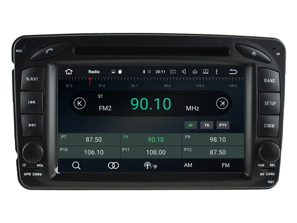 Sale Ips screen Android 8.0 Car Dvd Navi Player FOR BENZ C-CLASS W203 2000-2004 CLK W209 M W163 W639 gps auto stereo audio multimedia 2