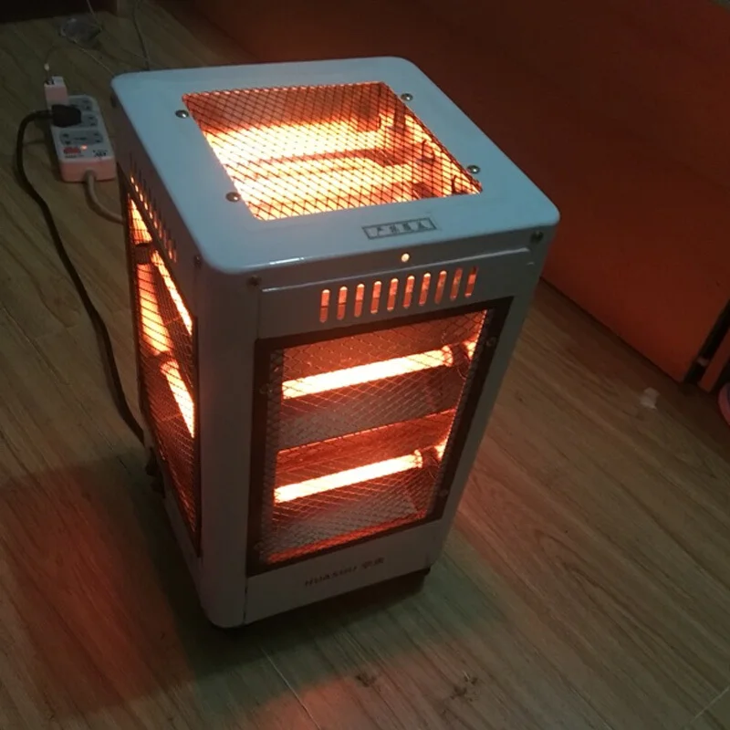 Floor Electric Heater Five sided Heating Type Fire Furnace Warmer