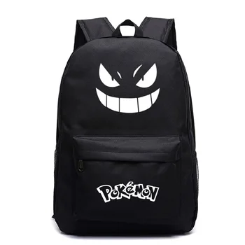 

High Quality Men Women's Fashion Backpack Pokemon Printed Boys Girls Casual Canvas Backpacks Youth Pikachu Travel Bags