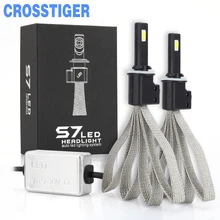 Faro dell’automobile Della Lampada Led H4 H7 H1 9006 hb4 h27 9005 9004 9007 H13 H3 H11 Lampadina 12 v 6000 automobili k Super Luminoso Luci di Chip COB