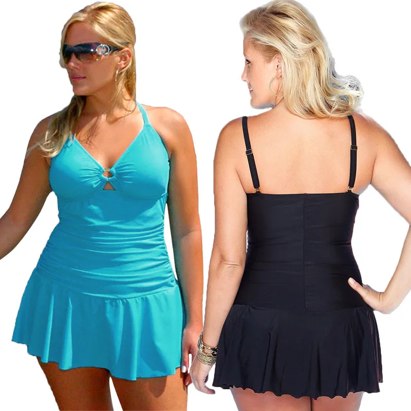 plus size swimming dress