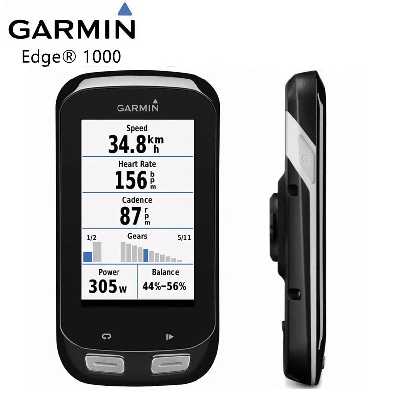 Garmin Edge 1000 Gps Bike Speedometer Cycle Computer Performance Bundle