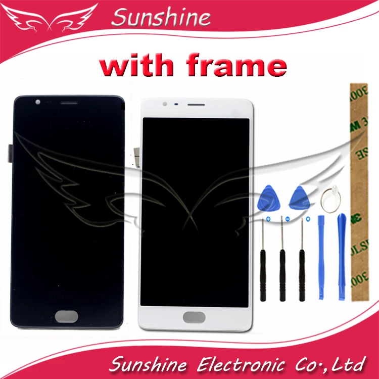 

High Quality 100% Tested Touch Screen Sensor And LCD For Oneplus Oneplus 3 3T A3000 A3010 LCD Display Assembly With Frame