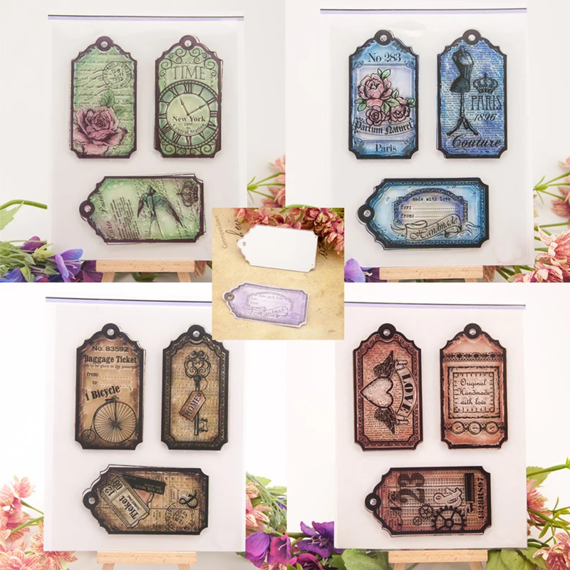 

Kinds Of Labels Metal Cutting Dies or Transparent Clear Stamps for Scrapbooking DIY Embossing Folder Photo Album Template Crafts