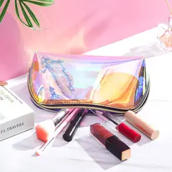 Pochette maquillage сумка для макияжа maleta de maquiagem косметическая сумка для макияжа голографическая fenty beauty cosmetiquero mujer неоновый кошелек