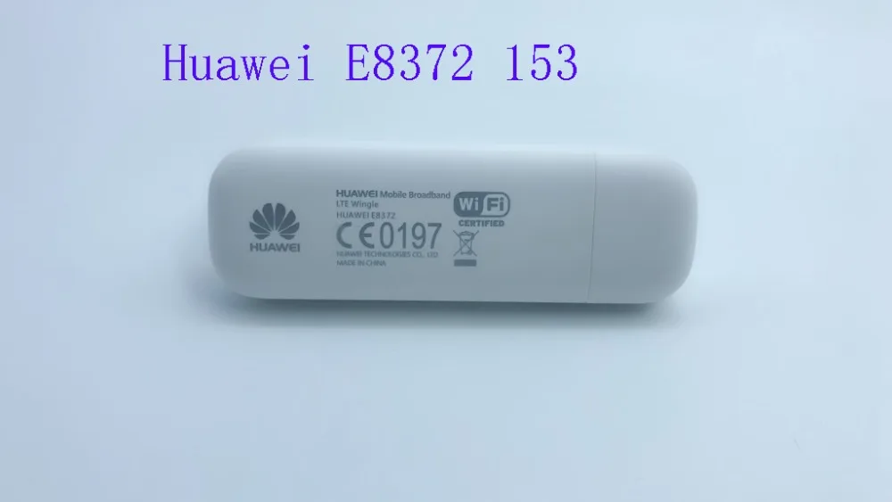 1000 шт. Оригинальный разблокированный 150 Мбит/с Huawei E8372 телефон 4G LTE Wifi модем dongle