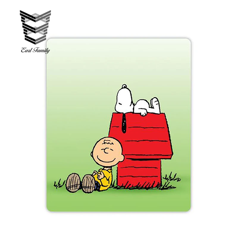 EARLFAMILY 13 см X 10,8 см Забавный автомобильный Стайлинг Snoopy и Charlie Brown Расслабляющая наклейка для автомобиля грузовик ноутбук бампер автомобиля