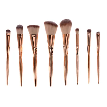 

8 PCS/set Pro Makeup Brushes Soft Nylon Hair Cosmetic Face Foundation Concealer Blusher Eyeshadow Blending Brushes Kit With Bag