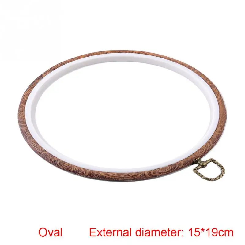13-27 см устройство для вышивки крестом бамбуковая рамка для вышивки кольца круглые ручные DIY Инструменты для домашнего шитья - Цвет: oval 15X19cm