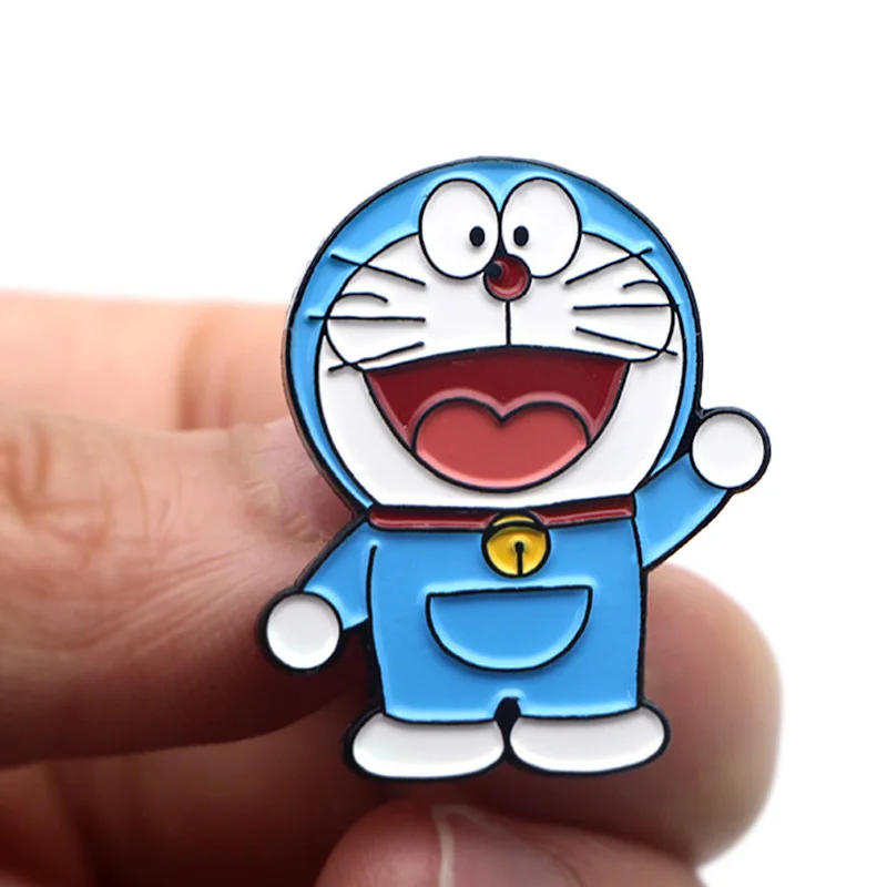 DMLSKY Doraemon милые булавки Забавный нобита ноби Панк Эмаль булавки и броши-значки для лацкана рюкзак сумки значки Ювелирные изделия Подарки M3521