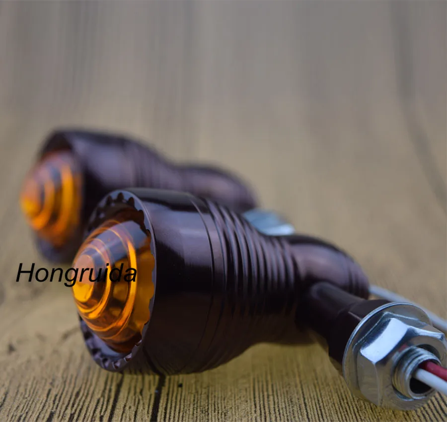Cafe Racer Motorcycle Led Turn Signals Light Motorcycle Brass Turn