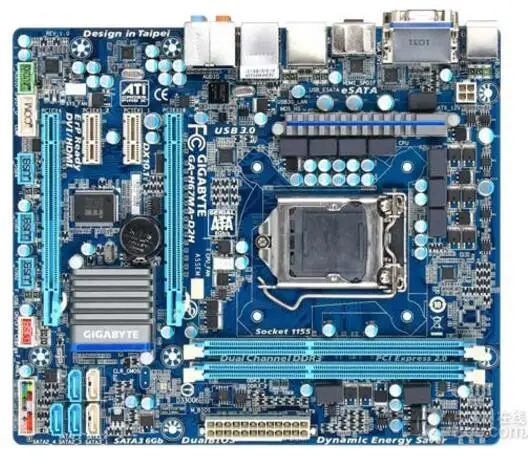 Для Gigabyte GA-H67MA-D2H оригинальный использоваться для настольных ПК H67MA-D2H H67 LGA 1155 DDR3 16G