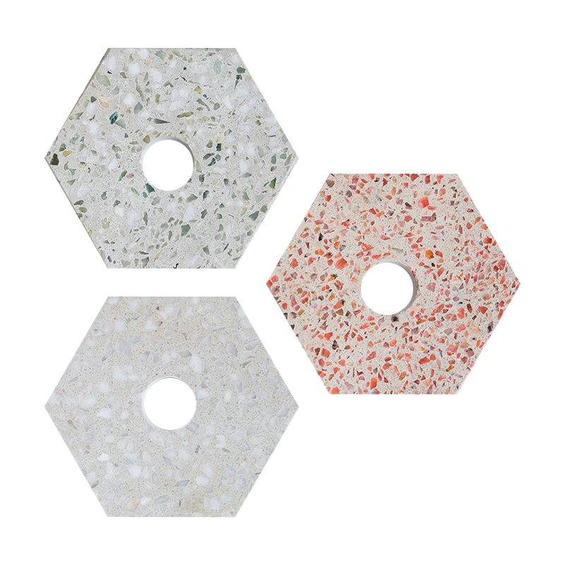 DUNXDECO Terrazzo Coaster подставка для кофейной чашки набор Современная Скандинавская