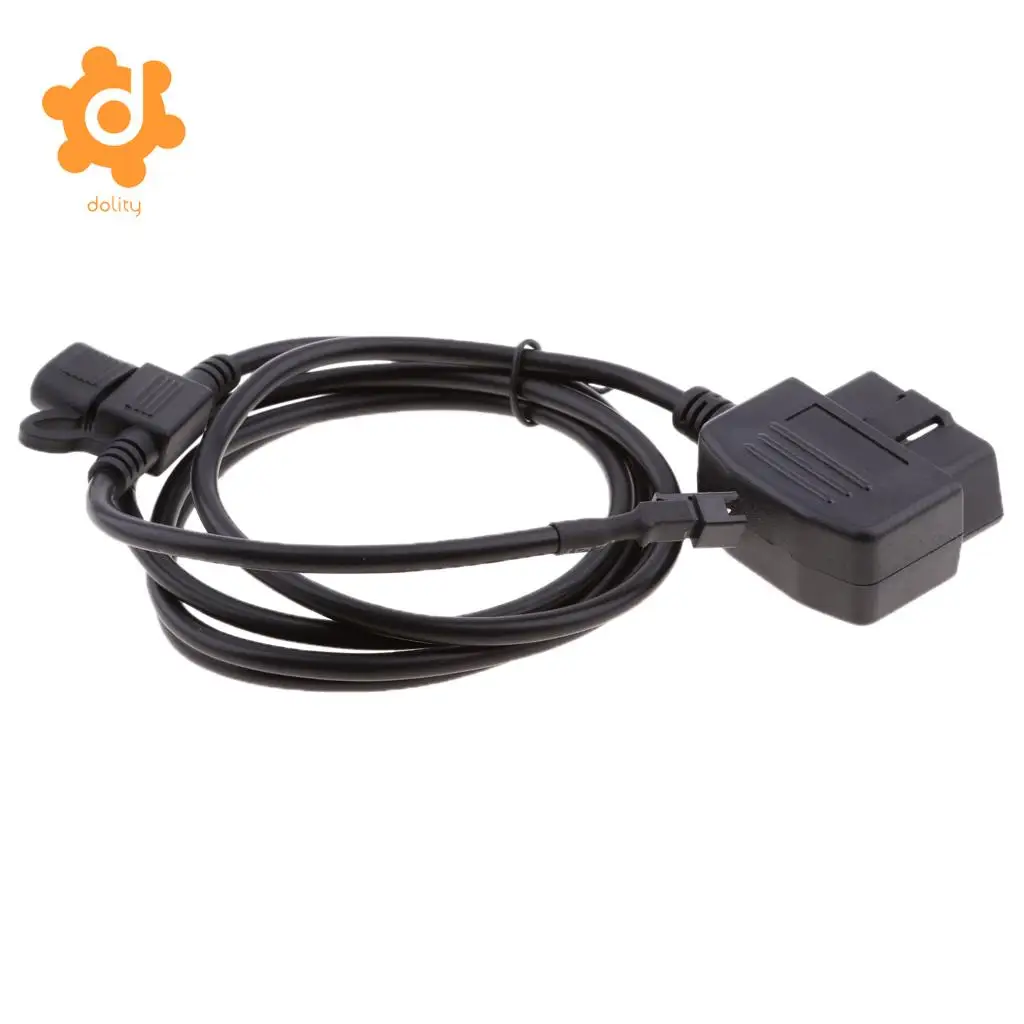 dolity Universal Car OBD2 to 2-Pin GPS Power Plug Connector Adapter Wire