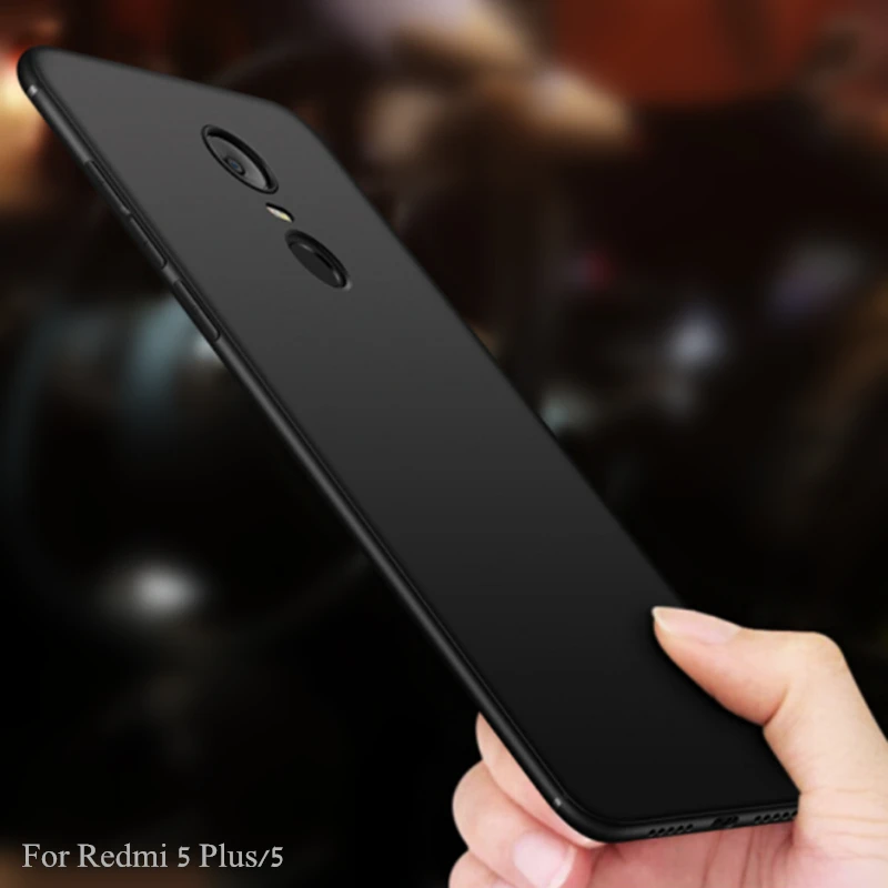 

OMEVE Phone Bumper for Xiaomi Redmi 5 Plus Case Redmi5 Silicone Case Soft Matte TPU Full Protection Skin Bag for Redmi 5 Cover