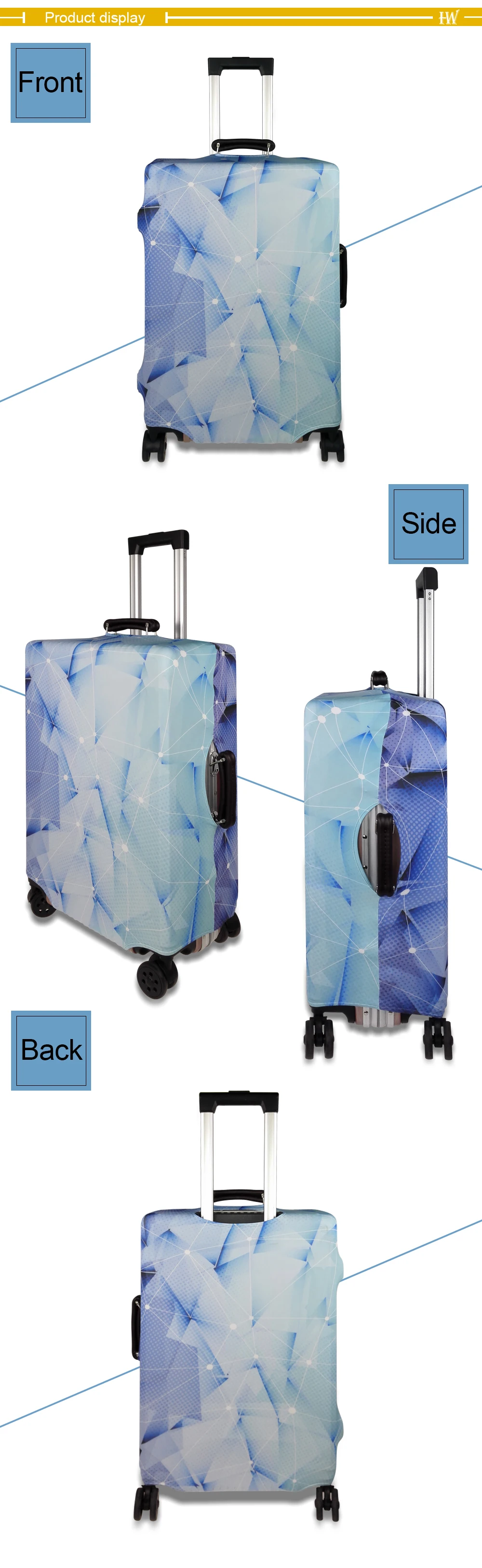 Защитный чехол для чемодана, чехол, аксессуары для путешествий, чехол для багажа, красивый рисунок, чехол, чехол для костюма