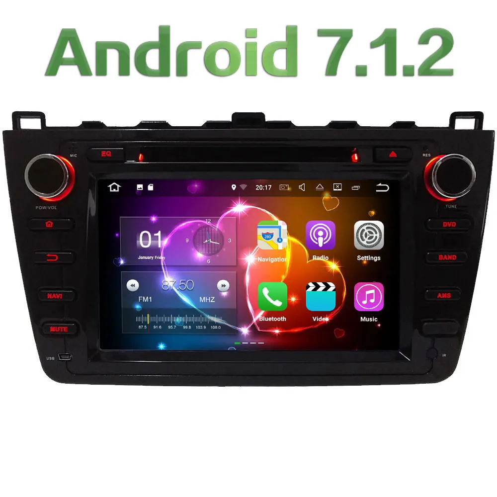 Quad Core 2GB RAM 16GB ROM 8 Android 7 1 2 Car font b Multimedia b
