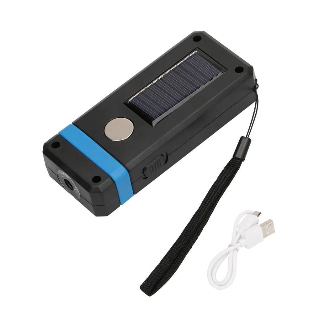 Ультраяркий портативный Рабочий фонарик с магнитом на солнечной батарее/USB