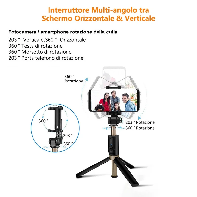 TRAVOR штатив монопод селфи палка Bluetooth портативный ручной селфи палка для iPhone samsung huawei Xiaomi Android смартфон