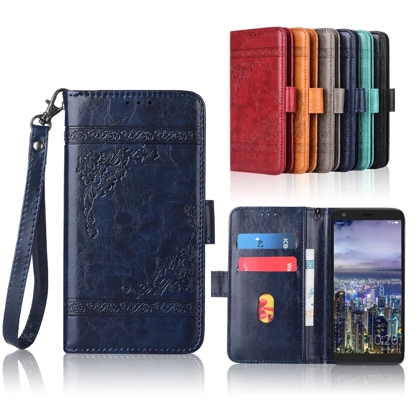 

Newest Wallet case for Sharp Aquos B10 Flip case with Strap100% special PU leather embossing flower cover case