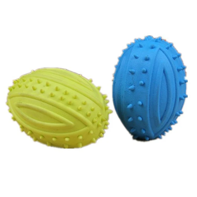 Pet Small Dog Treats Rugby Puppy Interactive Toy Ball Cat Toy for Large Dog Chew Hedgehog Toy Tooth Cleaning Bite Ball 4