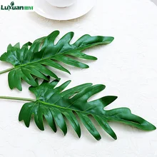 

Luxuan Large Artificial Palm Leaf Green Plants Tropical Palm Leaves Simulation Leaf Wreaths Wedding Home DIY Decoration 3pcs/lot