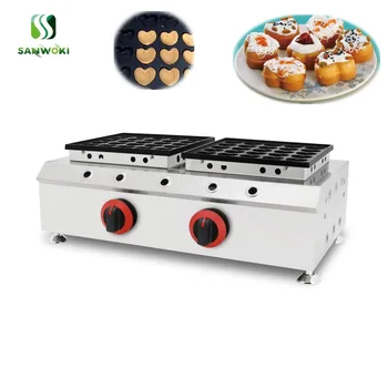 

Heart Shaped Waffle Machine Mini LPG gas dutch poffertjes grill poffertjes Muffins Maker waffle pancake maker with 50 holes