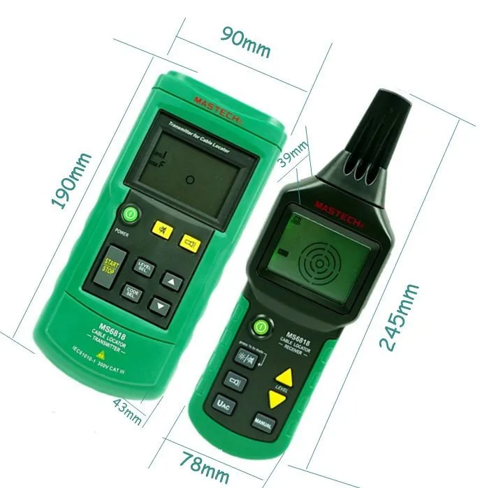 MASTECH MS6818 многофункциональный детектор кабеля, кабель короткого замыкания \ диагностики неисправностей цепи