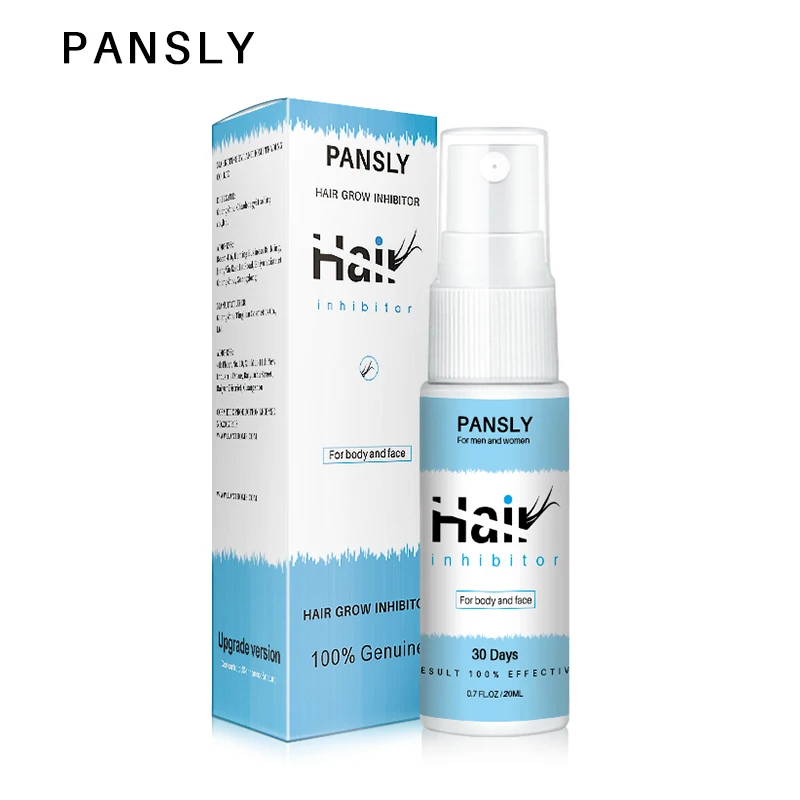 Pansly Hair Growth Removal Inhibitor Serum Oil Spray Beard Bikini Intimate Face Legs Body Armpit Painless Hair Remover