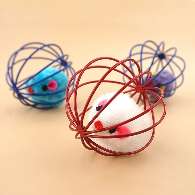 

Pet Toys Scratch Ball Simulated Mouse Cat/Dog Toys Caged Rat Gags Practical Jokes Random Color