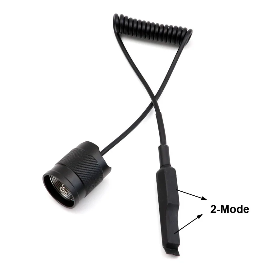 

1PC New Di-functional 2-in-1 Remote Pressure Switch For C8 LED Flashlight Torch 25mm Diameter dual mode C8 mouse tail Switch