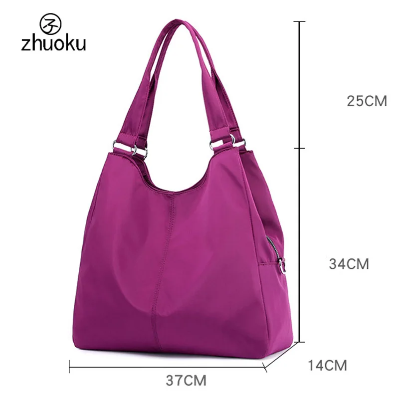 

2018 New Casual Women Handbag Waterproof Nylon Shoulder Bag Fashion Design Good quality Wear-resistant Big Tote Messenger Bags
