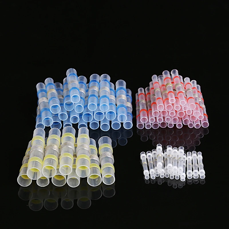 

75Pcs 4 Sizes Solder Sleeve Heat Shrink Tube Wire Terminal Connectors Waterproof (Two kinds of Packaging)