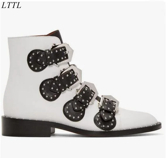 Модные дизайнерские женские ботильоны с застежкой и ремешком ботинки челси в